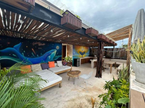 BULUC LUCH PH para grupos con Roof top y alberca privada